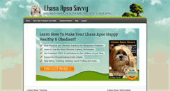 Desktop Screenshot of lhasaapsosavvy.com